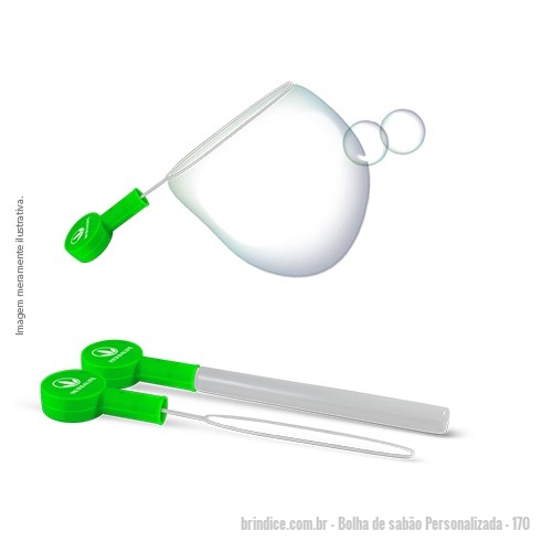 Bolha de sabão personalizada - Bolha de sabão Personalizada - 170 - Bolhão de Sabão Gigante, feito com Plástico Premium (PSAI e PE) e sabão atóxico, ideal para o público infantil, o bolhão é interativo e permite fazer bolhas de sabão gigantes. Produto certificado no INMETRO. - 175067 - Portal de Brindes Personalizados | Guia Bríndice 38 Anos - Bolha de sabão