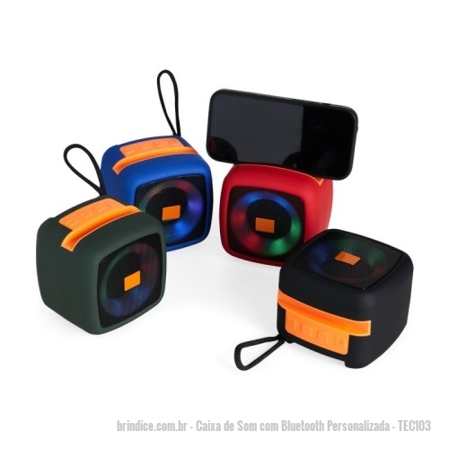 Caixa de Som com Bluetooth personalizada - Caixa de Som com Bluetooth Personalizada - TEC103 - Caixa de Som Multimídia TWS para Brindes Promocionais - 162010 - Portal de Brindes Personalizados | Guia Bríndice 38 Anos - Caixa de Som com Bluetooth
