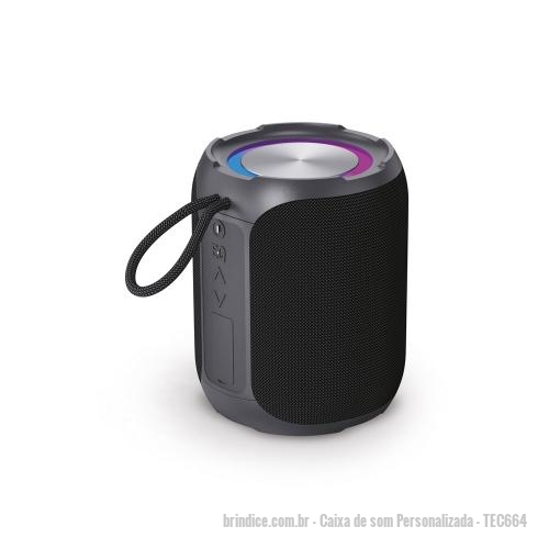 Caixa de som personalizada - Caixa de som Personalizada - TEC664 - Caixa de Som Personalizada - 172133 - Portal de Brindes Personalizados | Guia Bríndice 38 Anos - Caixa de som