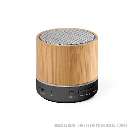 Caixa de som personalizada - Caixa de som Personalizada - TEC661 - Caixa de Som Personalizada - 172175 - Portal de Brindes Personalizados | Guia Bríndice 38 Anos - Caixa de som
