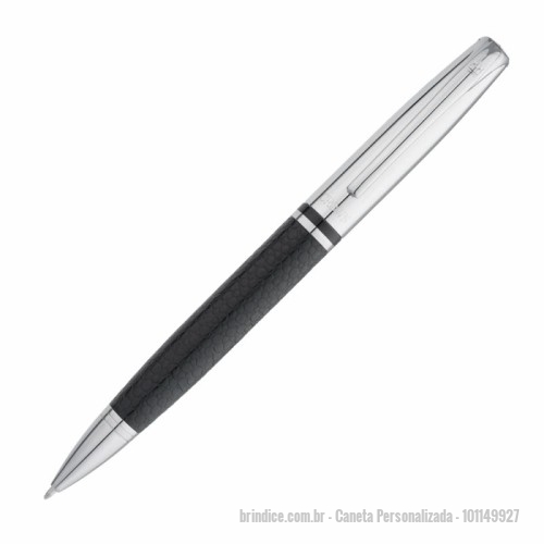 Caneta personalizada - Caneta Personalizada - 101149927 - Caneta Crown King Couro Esferográfica Azul - 165612 - Portal de Brindes Personalizados | Guia Bríndice 38 Anos - Caneta