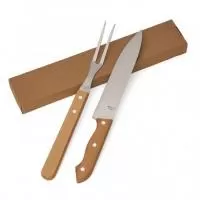 Chaveiro flutuante Personalizado | Kit Churrasco 2 Peças. Contém: Garfo E Faca, Acompanha Embalagem De Kraft.