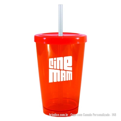 Copo com Canudo personalizado - Copo com Canudo Personalizado - 148 - Copo CANCUN Cristal com tampa e canudo Capacidade para 320ml. Design moderno e acabamento impecável, o Copo Cancun é feito em Plástico Premium (PS Cristal) atóxico. Parede espessa resultando em um produto robusto de alta qualidade, acompanha tampa em Plástico Premium (PP) e canudo. - 161889 - Portal de Brindes Personalizados | Guia Bríndice 38 Anos - Copo com Canudo