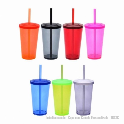 Copo com Canudo personalizado - Copo com Canudo Personalizado - TBCTC - Copo com tampa e canudo 550ml personalizado com gravação. - 94296 - Portal de Brindes Personalizados | Guia Bríndice 38 Anos - Copo com Canudo