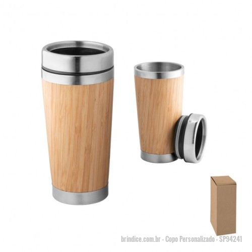 Copo personalizado - Copo Personalizado - SP94241 - Copo de viagem prático e personalizado com logo, perfeito para manter suas bebidas na temperatura ideal durante o dia todo. - 173933 - Portal de Brindes Personalizados | Guia Bríndice 38 Anos - Copo