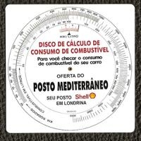 Disco de cálculo de consumo de combustível