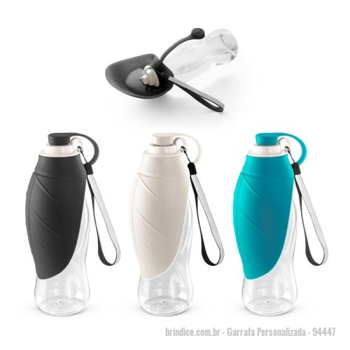 Garrafa personalizada - Garrafa Personalizada - 94447 - Squeeze para PET em PP e silicone. Idealizada para levar nos passeios com o seu animal de estimação para que ele se possa refrescar em qualquer lugar. Capacidade de 580 mL. 230 x 80 mm - 173581 - Portal de Brindes Personalizados | Guia Bríndice 38 Anos - Garrafa