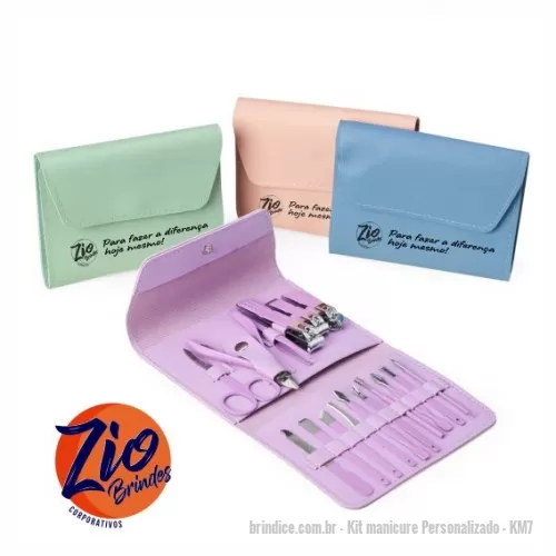 Kit manicure Personalizado KM7 - Zio Brindes - 159797 | Guia Bríndice