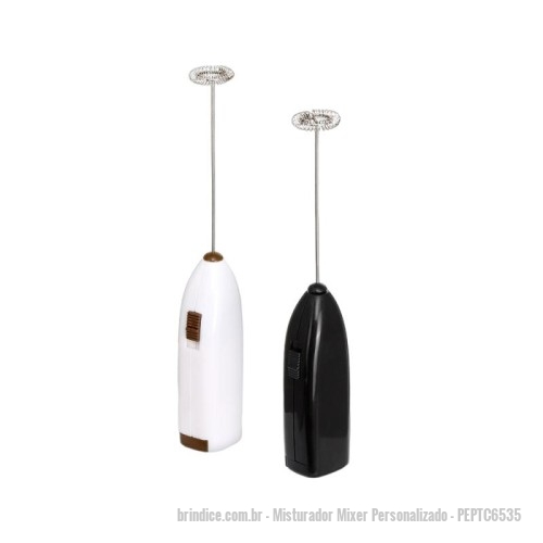 Misturador Mixer personalizado - Misturador Mixer Personalizado - PEPTC6535 - Misturador Elétrico Portátil Personalizado - 164408 - Portal de Brindes Personalizados | Guia Bríndice 38 Anos - Misturador Mixer