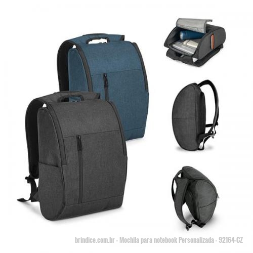 Mochila para notebook personalizada - Mochila para notebook Personalizada - 92164-CZ - MOCHILA PARA NOTEBOOK ATÉ 15,6 POL - 154553 - Portal de Brindes Personalizados | Guia Bríndice 38 Anos - Mochila para notebook
