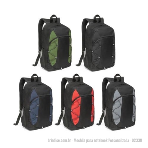 Mochila para notebook personalizada - Mochila para notebook Personalizada - 92338 - Mochila em 600D com detalhes em ripstop colorido. Bolso principal com zíper e bolsos laterais em tela mesh. Parte posterior e alças almofadadas. Contém diversos elementos refletores. Capacidade 16 L. 290 x 440 x 120 mm - 166419 - Portal de Brindes Personalizados | Guia Bríndice 38 Anos - Mochila para notebook