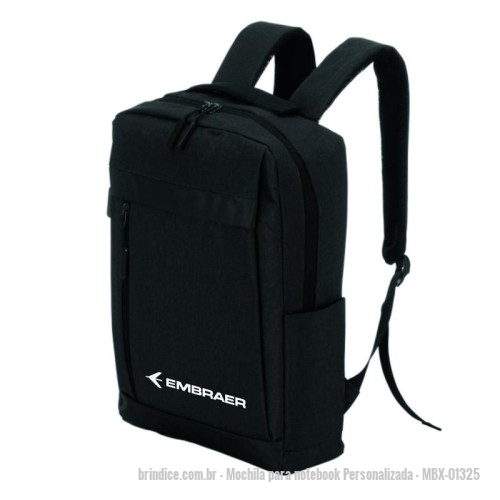 Mochila para notebook personalizada - Mochila para notebook Personalizada - MBX-01325 - Mochila de nylon 21 litros com três compartimentos, sendo o principal com bolso para notebook 156. Com divisórias internas para acessórios, a mochila possui bolso lateral e suporte externo usb. - 168073 - Portal de Brindes Personalizados | Guia Bríndice 38 Anos - Mochila para notebook