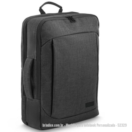 Mochila para notebook personalizada - Mochila para notebook Personalizada - 52329 - Mochila personalizada 2em 1 . Todos nossos produtos são de fabricação própria podendo ser alterado, medidas, materiais, cores e detalhes do produto. Tambem personalizamos o item como preferir, trabalhamos com diversos métodos de gravação, proporcionando uma linda apresentação do produto. Faça já seu orçamento e receba um atendimento premium. - 168399 - Portal de Brindes Personalizados | Guia Bríndice 38 Anos - Mochila para notebook