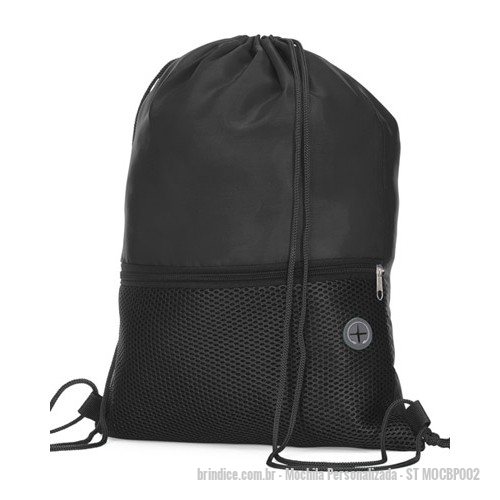 Mochila personalizada - Mochila Personalizada - ST MOCBP002 - Mochila Sacola Personalizada, Material Poliéster - 142986 - Portal de Brindes Personalizados | Guia Bríndice 38 Anos - Mochila