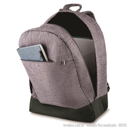 Mochila personalizada - Mochila Personalizada - MC115 - Mochila Grande Bolso Frontal - 166967 - Portal de Brindes Personalizados | Guia Bríndice 38 Anos - Mochila