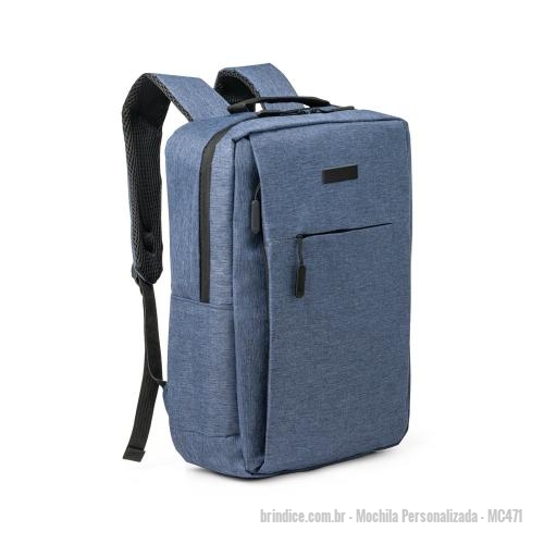 Mochila personalizada - Mochila Personalizada - MC471 - Mochila para Notebook Personalizada - 174842 - Portal de Brindes Personalizados | Guia Bríndice 38 Anos - Mochila