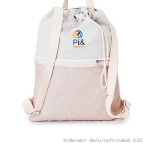Mochila saco personalizada - Mochila saco Personalizada - BL521 - sacochila com bolso - 128196 - Portal de Brindes Personalizados | Guia Bríndice 38 Anos - Mochila saco
