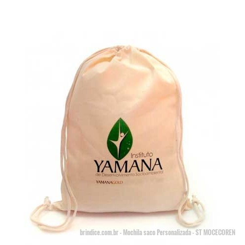 Mochila saco personalizada - Mochila saco Personalizada - ST MOCECOREN - Mochila Saco de Lona Personalizada, Medidas 32cm x 40cm, Material 100% Algodão - 148483 - Portal de Brindes Personalizados | Guia Bríndice 38 Anos - Mochila saco