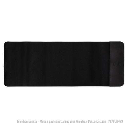 Mouse pad com Carregador Wireless personalizado - Mouse pad com Carregador Wireless Personalizado - PEPTC6473 - Desk pad com carregador Wireless Personalizado - 165553 - Portal de Brindes Personalizados | Guia Bríndice 38 Anos - Mouse pad com Carregador Wireless
