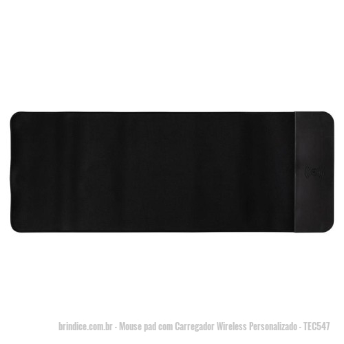 Mouse pad com Carregador Wireless personalizado - Mouse pad com Carregador Wireless Personalizado - TEC547 - Desk pad com carregador Wireless Personalizado - 165617 - Portal de Brindes Personalizados | Guia Bríndice 38 Anos - Mouse pad com Carregador Wireless