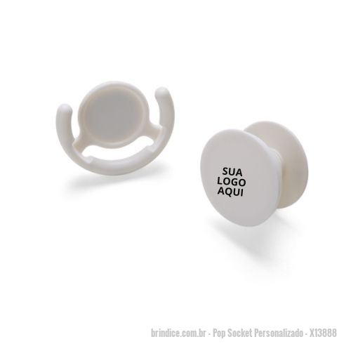 Pop Socket personalizado - Pop Socket Personalizado - X13888 - Praticidade e estilo na palma da mão com o Pop Socket Personalizado! Este acessório moderno proporciona maior segurança e conforto ao segurar o celular, além de funcionar como suporte ajustável para assistir a vídeos ou tirar selfies. Personalize com o logotipo ou design da sua empresa e transforme-o em um brinde exclusivo e funcional. Compacto e leve, é perfeito para eventos promocionais, ações de marketing ou como um presente criativo para clientes e colaboradores. Destaque sua marca no dia a dia dos usuários com um item útil e cheio de personalidade! - 171417 - Portal de Brindes Personalizados | Guia Bríndice 38 Anos - Pop Socket