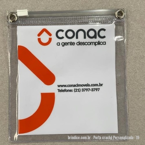 Porta crachá personalizada - Porta crachá Personalizada - 19 - pvc - 174315 - Portal de Brindes Personalizados | Guia Bríndice 38 Anos - Porta crachá