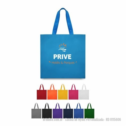 Sacola de Nylon personalizada - Sacola de Nylon Personalizada - RD 8115606 - Sacola retornável Promocional Personalizada Produzido em Nylon 600. Pode ser confeccionada em diversos formatos e materiais. - 109107 - Portal de Brindes Personalizados | Guia Bríndice 38 Anos - Sacola de Nylon