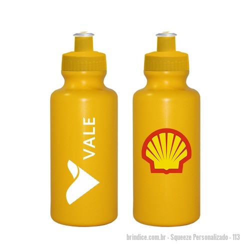 Squeeze personalizado - Squeeze Personalizado - 113 - Squeeze de PE resistente e flexível, tampa rosqueável em PP e bico em PVC cristal. Acabamento e vedação impecável. Capacidade de 550ml - 175137 - Portal de Brindes Personalizados | Guia Bríndice 38 Anos - Squeeze