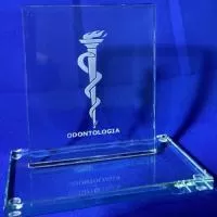 Troféu de cristal ou vidro Personalizado